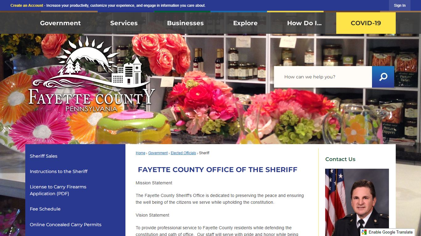 FAYETTE COUNTY OFFICE OF THE SHERIFF